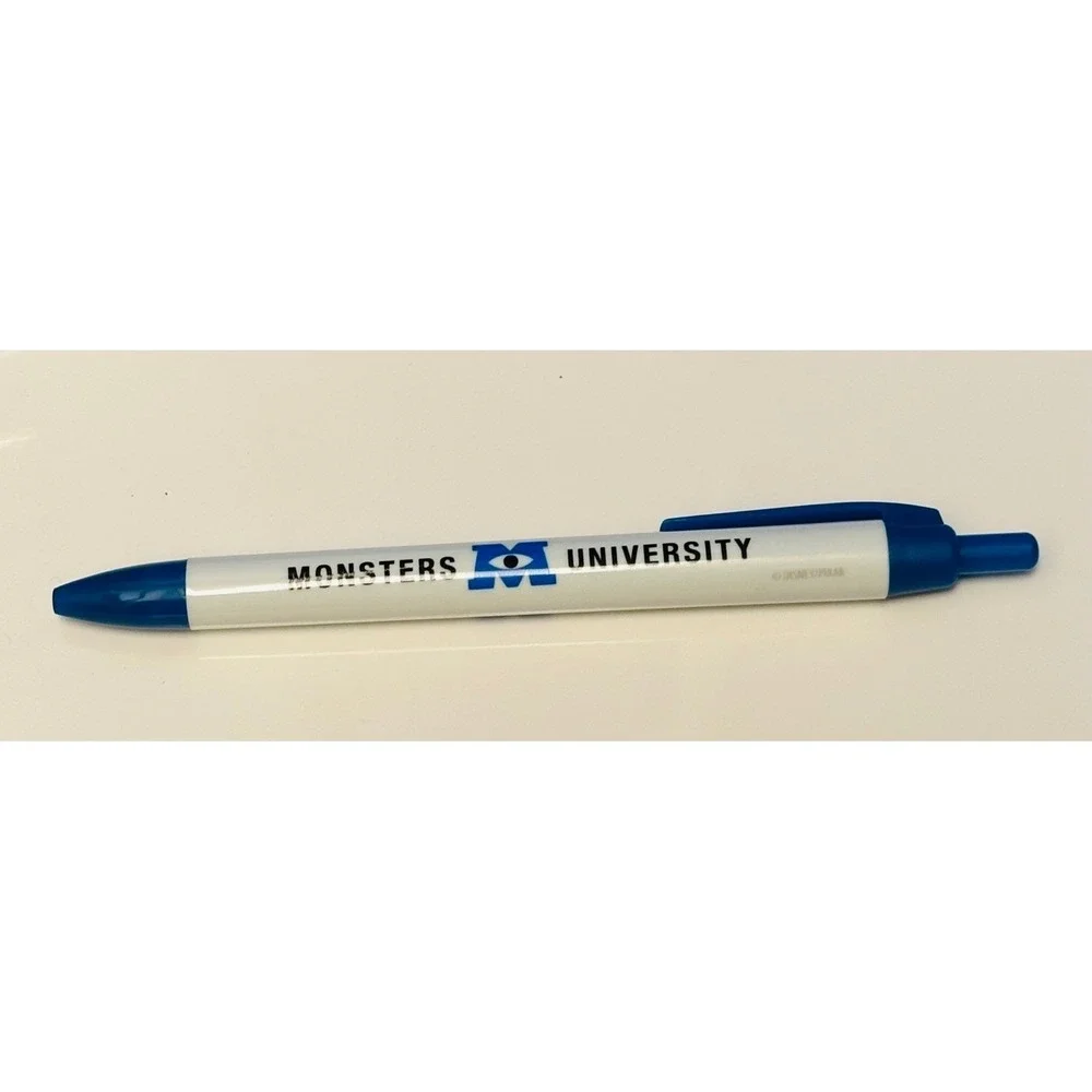 Disney Parks Pixar Monsters University Blue School Notebook Portfolio w Pen
